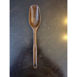 Vintage Foley Brown Nylon Solid Serving Spoon USA 11" Cooking Utensil